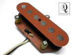 画像1: Telecaster Pickup Bridge .250" QUARTER POUND HandWound Red Fits Fender Guitar Nocaster Broadcaster (1)