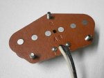 画像2: Telecaster Bridge RED Pickup Hand Wound A3 Fits Fender Vintage by Q pickups Tele Esquire (2)