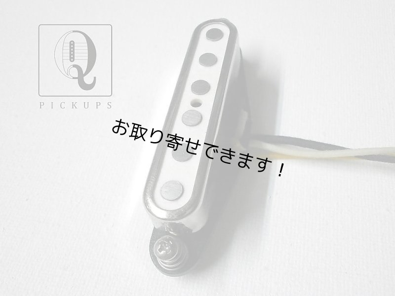 画像1: Coil Tap White Top A4 Open Cover Telecaster Neck Pickup Hand Wound Tele by Q pickups (1)