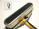 画像1: Telecaster Neck Pickup Raw Non Plated Open Cover Black Foil Alnico Hand Wound Coil Tap by Q pickups (1)