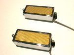 画像2: FIREBIRD Pickups SET 2pcs Silver Gold Black FOIL Mini Humbucker Deluxe by Q pickups Fits Gibson (2)