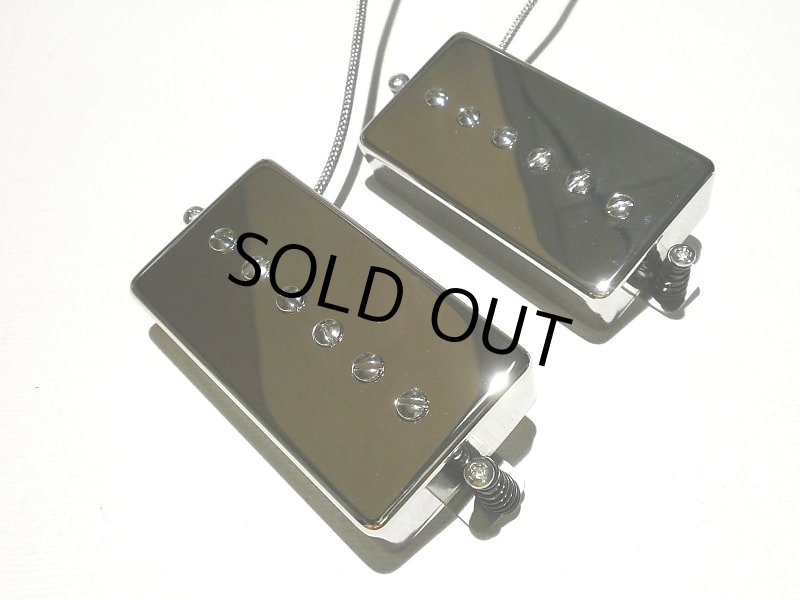 画像3: Humbucker Sized P90 Pickups SET Hand Wound PAF Size Single Coil Q Bridge Neck by Q pickups (3)