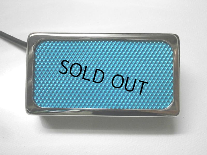 画像4: Q pickups CHROME Open Cover BLUE FOIL Humbucker PAF Guitar Pickup Hand Wound (4)