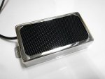 画像2: Q pickups CHROME Open Cover BLACK FOIL Humbucker PAF Guitar Pickup Hand Wound (2)