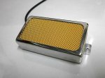 画像4: Q pickups CHROME Open Cover GOLD FOIL Humbucker PAF Guitar Pickup Hand Wound (4)