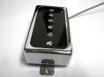 画像2: Humbucker Sized P90 Pickup Open cover Hand Wound PAF Size Single Coil Q Bridge Neck by Q pickups (2)