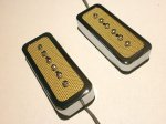 画像7: FOIL P90 Soap Bar Pickup SET Bridge and Neck Gold Chrome Electric Custom Guitar by Q pickups (7)