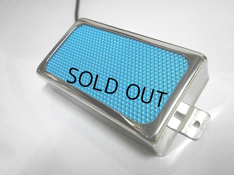 画像3: Q pickups CHROME Open Cover BLUE FOIL Humbucker PAF Guitar Pickup Hand Wound (3)