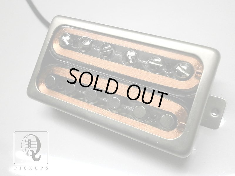 画像1: Q pickups TRANSPARENT BOBBIN Open RAW Cover Humbucker PAF Guitar Pickup Hand Wound By Q Pickups (1)