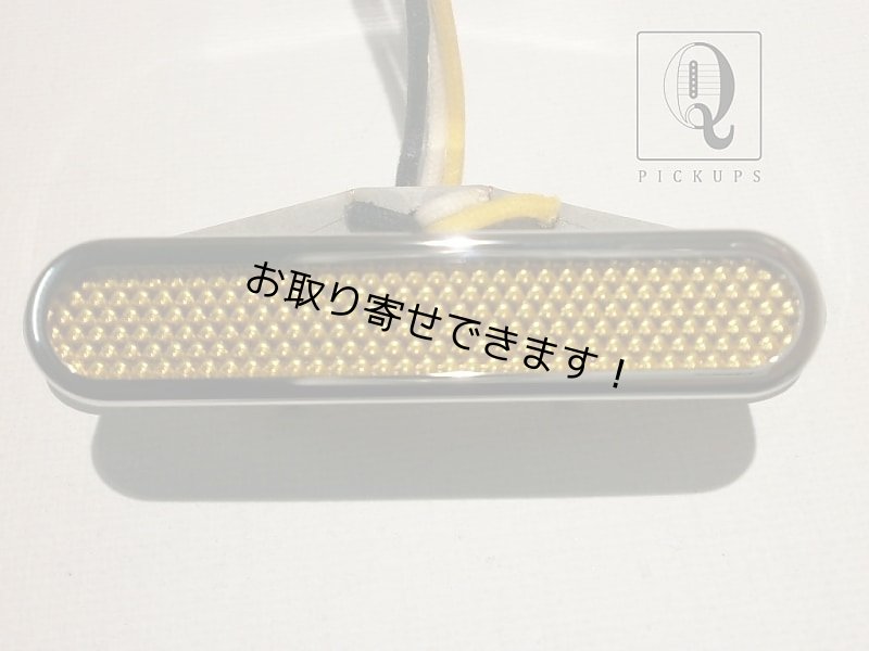 画像1: Telecaster Neck Pickup Chrome Plated Open Cover Gold Foil Alnico Hand Wound Coil Tap Q pickups Tele (1)