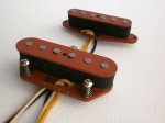 画像2: Telecaster Coil Tap Mixed A2/A5 HOT Pickups SET Custom Hand Wound Fits Fender by Q pickups (2)