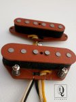 画像1: Telecaster Coil Tap Mixed A2/A5 HOT Pickups SET Custom Hand Wound Fits Fender by Q pickups (1)