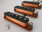 画像1: Stratocaster A2 Pickups SET / Hand Wound Fits Fender / by Q pickups Squire Coil Tap BRIDGE Strat (1)