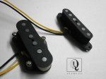 画像1: Telecaster Coil Tap SET 16,5k - 7,5k HOT Bridge A2 Pickups SET Custom Hand Wound by Q pickups (1)