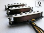 画像1: Stratocaster Alnico 3 Custom Pickups Set Fits Fender Vintage Hendrix Mojo by Q pickups Strat 新品 (1)