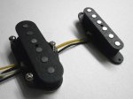 画像3: Telecaster Broadcaster A2 SET Bridge & Neck Hand Wound Fits Fender Tele Guitar by Q pickups (3)