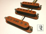 画像1: MONSTER Stratocaster Guitar Pickups SET +18kOhm Hand Wound Power Strat HOT & FAT by Q pickups (1)