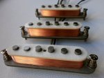 画像2: Stratocaster A4 Custom Strat Guitar Pickups SET Gray Bottom HOT Vintage Hand Wound by Q pickups (2)