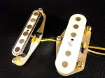 画像2: Q pickups Telecaster WHITE QUARTER POUND Pickups Set Custom Tele Bridge Neck .250" A5 Hand Wound (2)