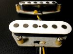 画像4: Q pickups Telecaster WHITE QUARTER POUND Pickups Set Custom Tele Bridge Neck .250" A5 Hand Wound (4)