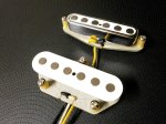 画像10: Q pickups Telecaster WHITE QUARTER POUND Pickups Set Custom Tele Bridge Neck .250" A5 Hand Wound (10)