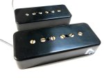 画像9: P90 relic/aged SOAP BAR Pickups set Black/Cream Vintage Fits Gibson Epiphone 50s Alnico IV Q Custom (9)