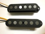 画像3: Q pickups HOT Jaguar Quarter Pound SET Black .250" Alnico 5 Guitar Fits Fender Squire Offset Jag (3)