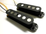 画像2: Q pickups HOT Jaguar Quarter Pound SET Black .250" Alnico 5 Guitar Fits Fender Squire Offset Jag (2)