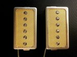 画像4: Q pickups Humbucker Sized P90s Set GOLD FOIL Raw cover PAF Fits Gibson Epi Greco Ibanez P90 Tone (4)