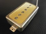 画像9: Q pickups Humbucker Sized P90s Set GOLD FOIL Raw cover PAF Fits Gibson Epi Greco Ibanez P90 Tone (9)