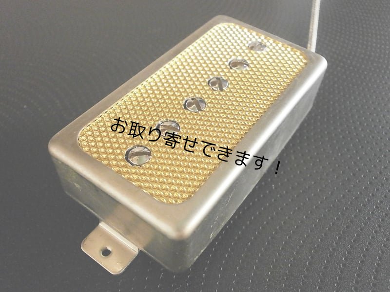 画像9: Q pickups Humbucker Sized P90s Set GOLD FOIL Raw cover PAF Fits Gibson Epi Greco Ibanez P90 Tone (9)