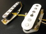 画像5: Q pickups Telecaster WHITE QUARTER POUND Pickups Set Custom Tele Bridge Neck .250" A5 Hand Wound (5)