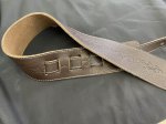 画像4: Wakertone LGS5-DBW Leather Guitar Strap (Beef skin) (4)