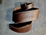 画像2: Wakertone LGS5-DBW Leather Guitar Strap (Beef skin) (2)