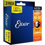 画像1: Elixir / エレキギターNANOWEB弦/Super Lightゲージ(.009-.042)/ 12002 /3Packs (新品) (1)