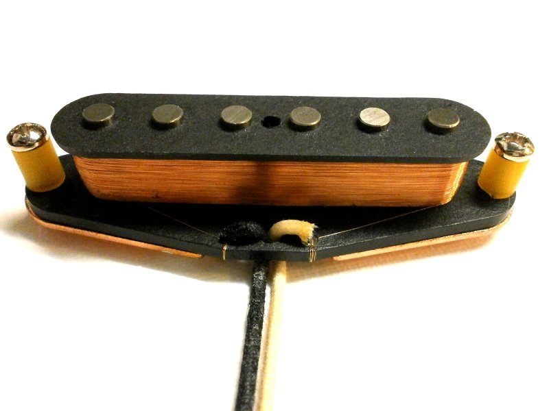 画像1: Stratocaster HOT Guitar Pickup Q Alnico 5 STEEL BASEPLATE TELE TONE Bridge Neck Middle STRAT Hand Wound (1)