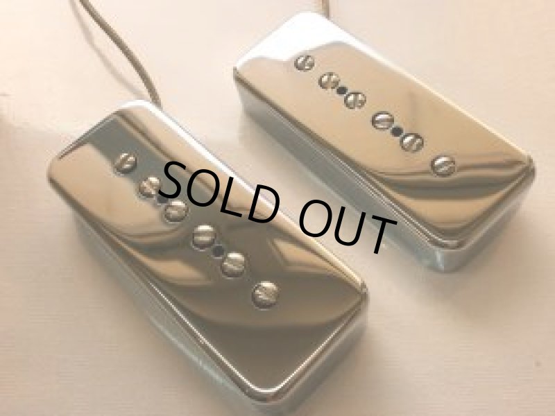 画像1: カスタムオーダー 専用　SOAP BAR P90 Pickups SET METAL CHROME PLATED Nickel Silver Cover Vintage Custom Shop Q (1)